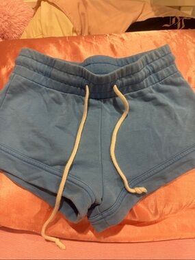 Urban Outfitters Light Blue Drawstring Athletic Shorts